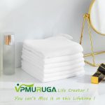 Hot Microfiber Face Cloth Facial warm towel|Soft washcloths for face Makeup Remover-Eraser|Absorbent face towel for skincare|Fast Drying Face wash cloth|Multi-Purpose facial cleansing Cloth,white,2pcs - Image 3